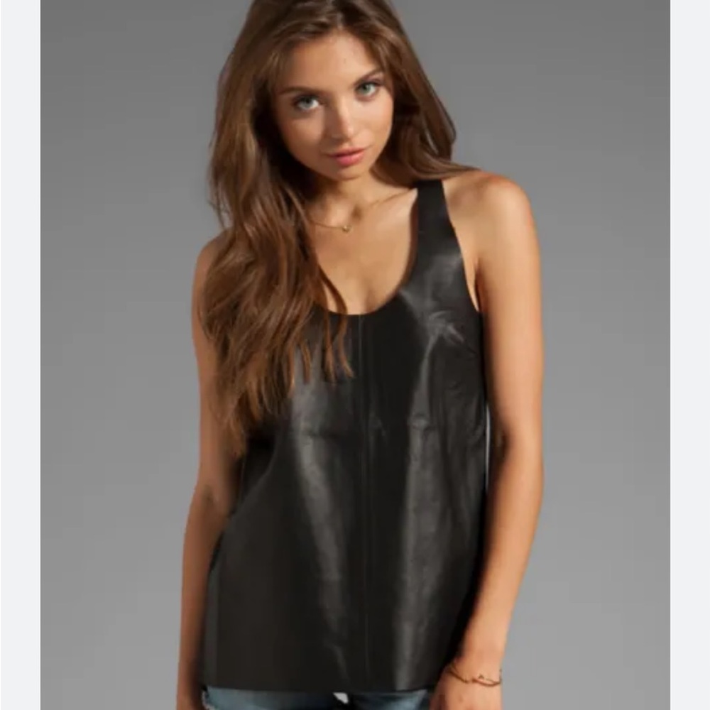 PJK Leather Racerback Tank